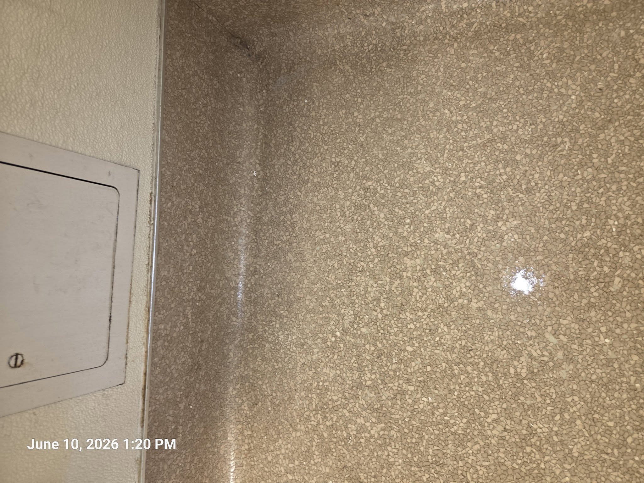 Clean baseboard and floor after Desert Clean service